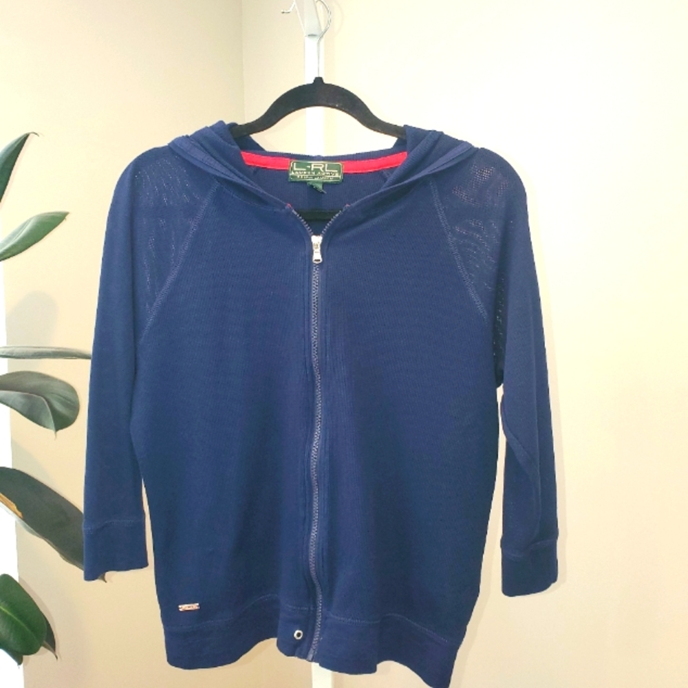Lauren Ralph Lauren Active sweater with hoodie size large